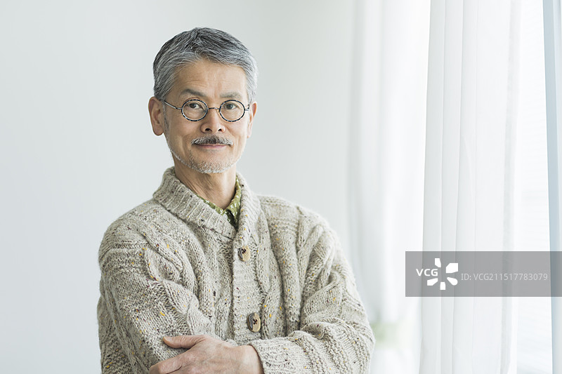 年长的日本男人图片素材