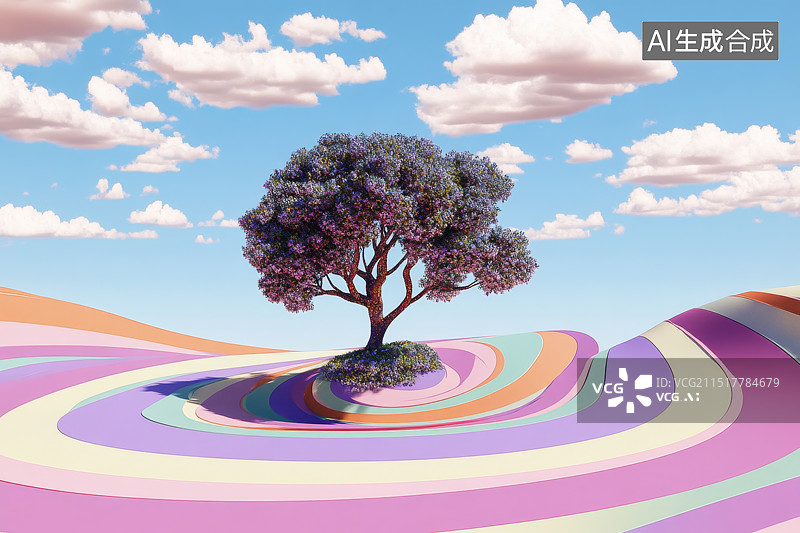 【AI数字艺术】彩色背景下的彩色跑道图片素材