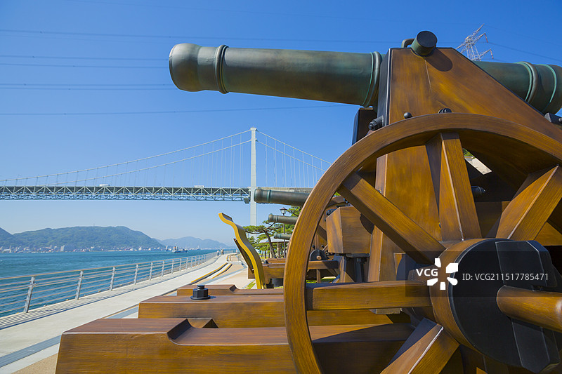 御裳川公园的长州炮图片素材