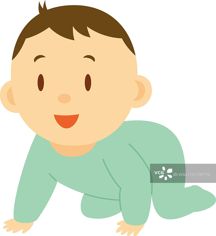 爬行的婴儿图片素材
