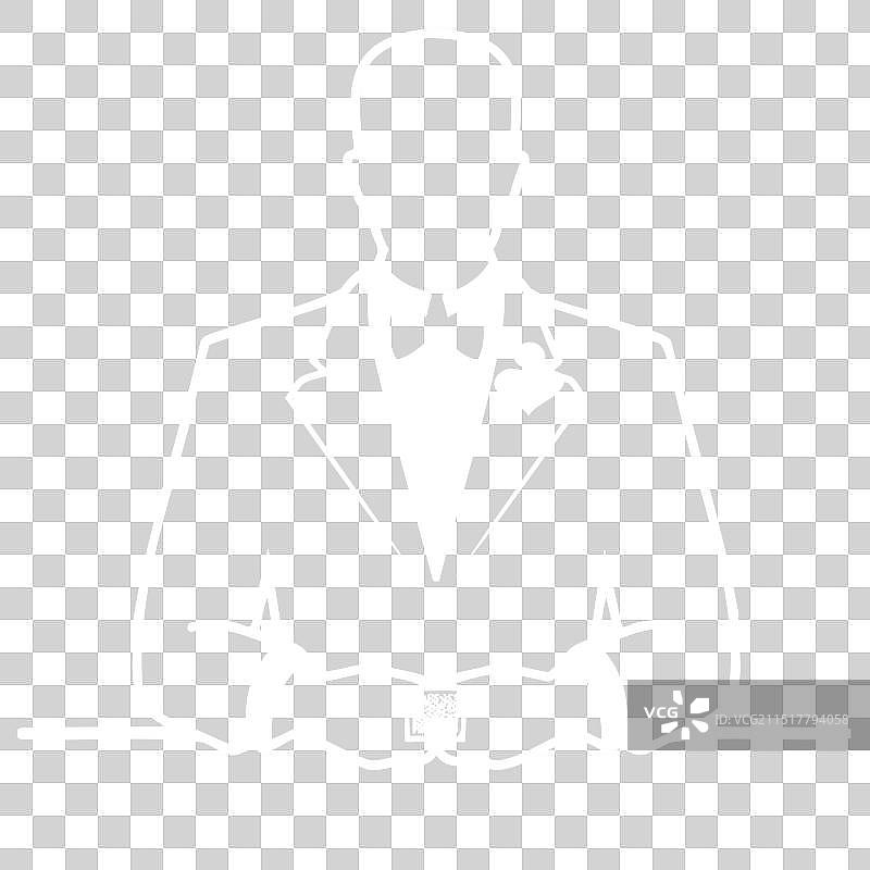 燕尾服优雅男士剪影图片素材