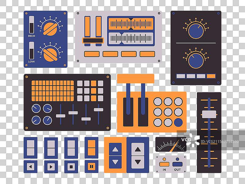 控制面板仪表盘按钮开关设备图片素材