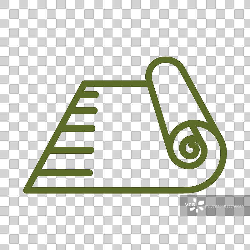 简约卷地毯或纸张线条图片素材