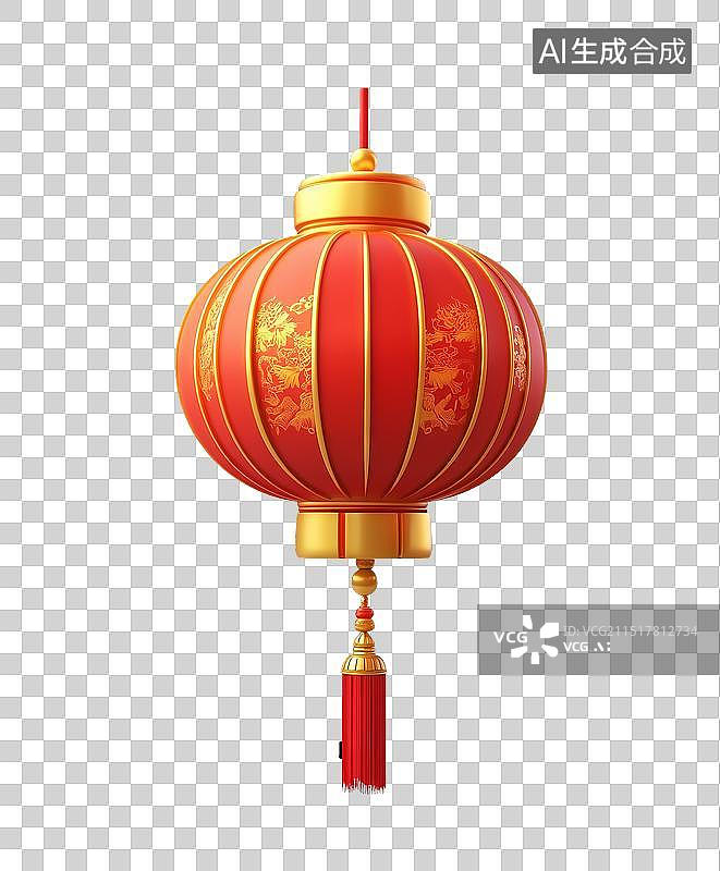 【AI数字艺术】中国风红色灯笼图片素材