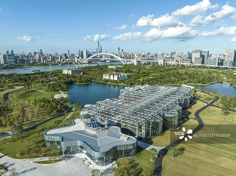 上海世博文化公园上海温室花园浦东陆家嘴图片素材