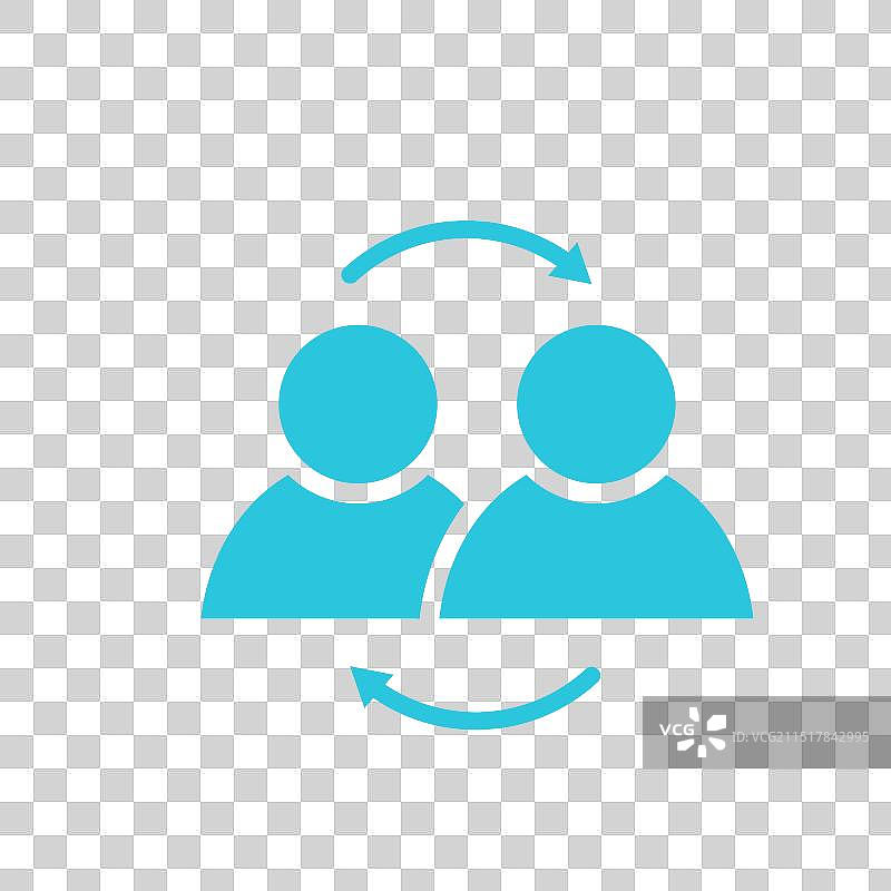 白色背景上的同理心图标图片素材