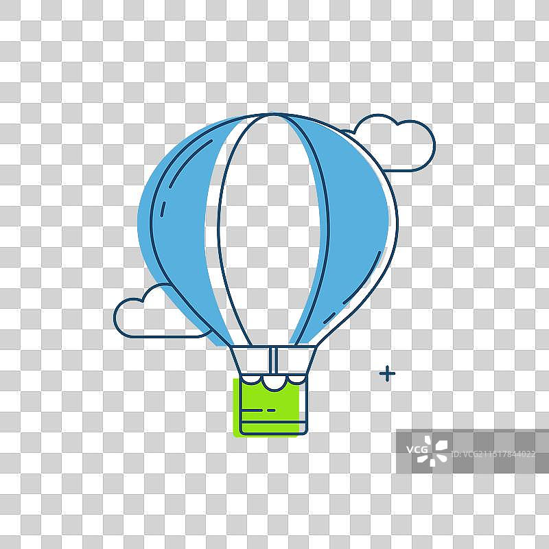 热气球飞行之旅图片素材