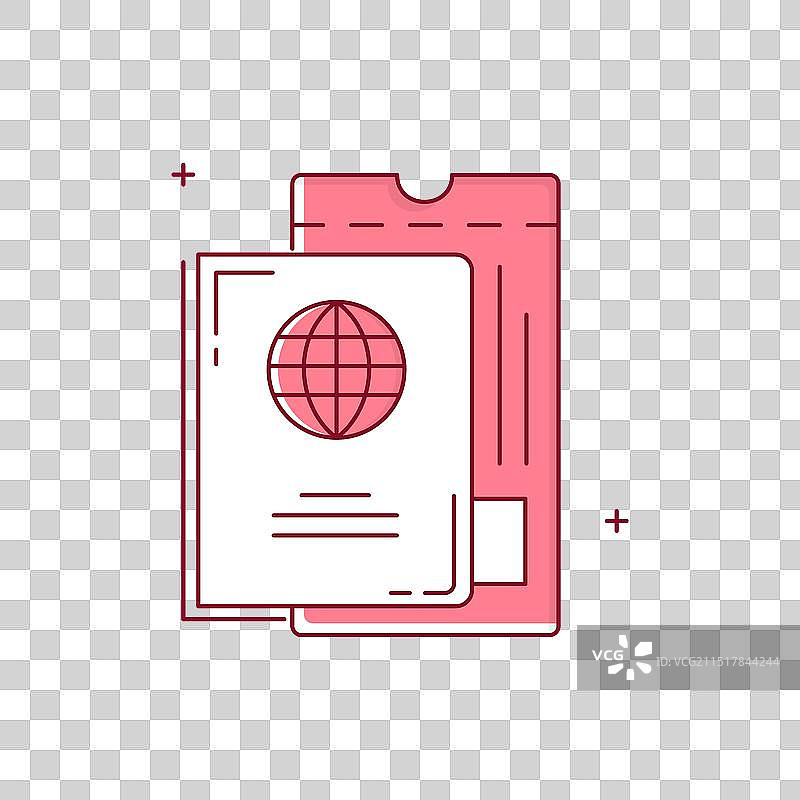 护照旅行证件身份图片素材