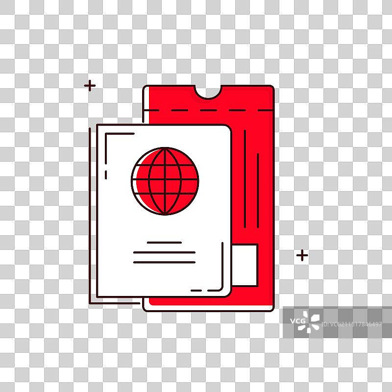 护照旅行证件身份图片素材