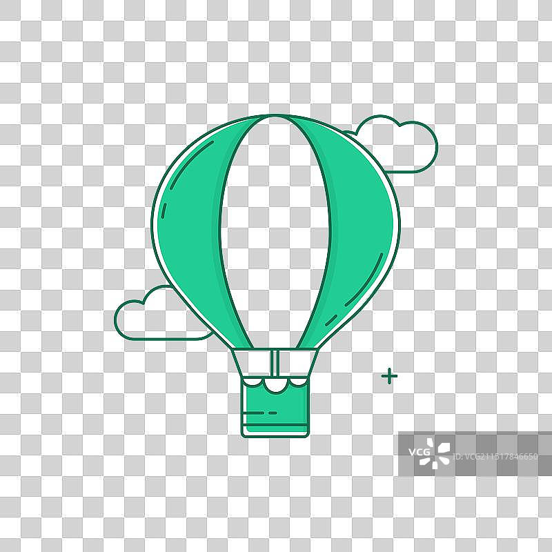 热气球飞行之旅图片素材