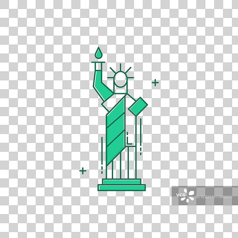 纽约地标：自由女神像图片素材