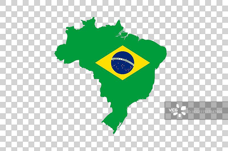 巴西地图图片素材