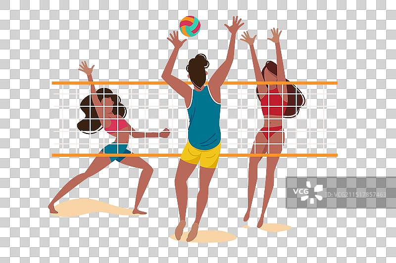 沙滩排球比赛图片素材