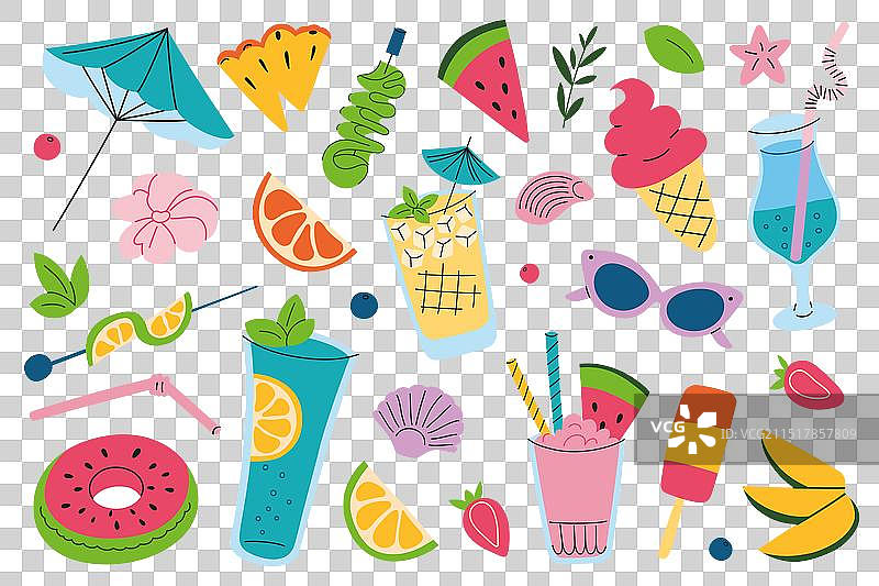 夏日图标图片素材