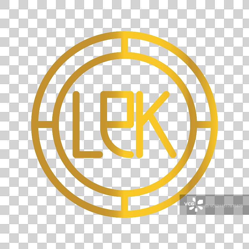 阿尔巴尼亚列克金色硬币图片素材