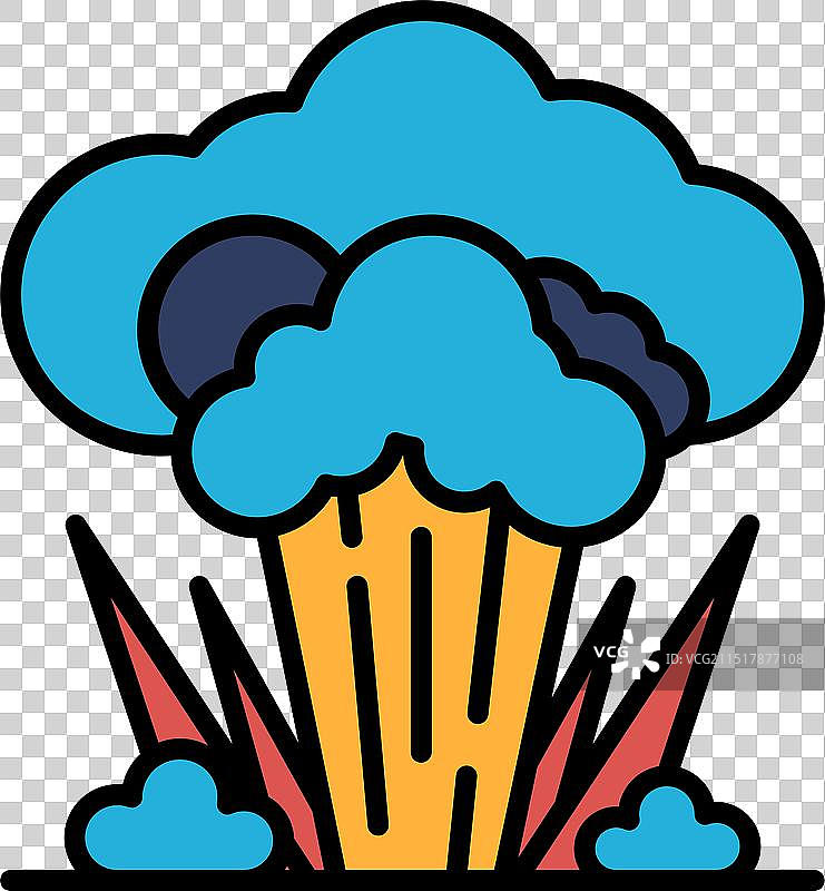 一团黑烟的黑白照片图片素材