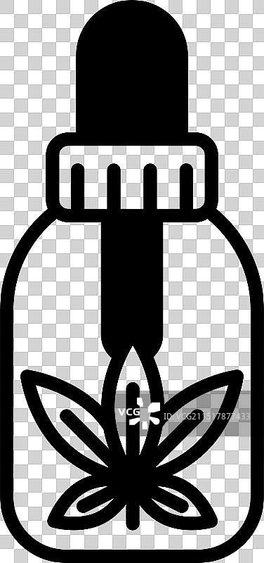 植物的黑白绘画图片素材