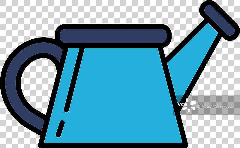 黑白浇水壶图像图片素材