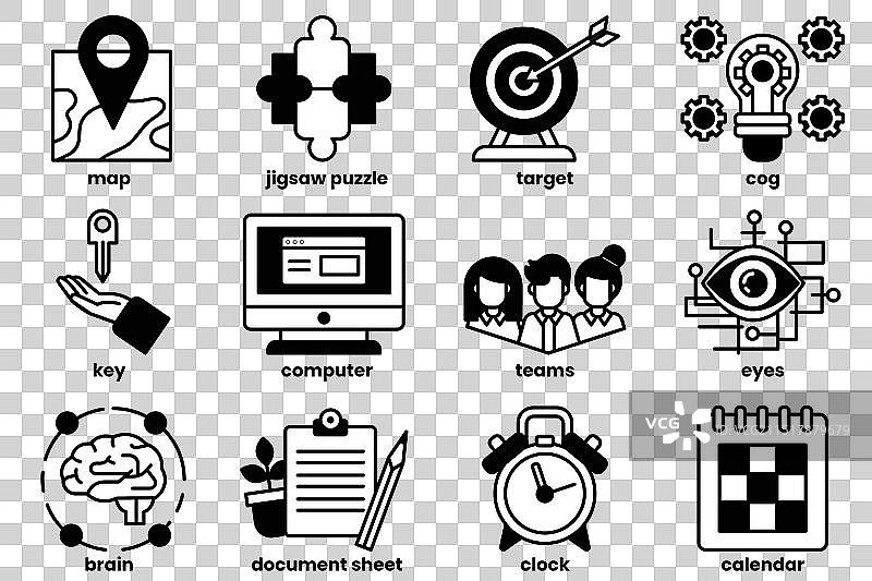 电脑程序图标合集图片素材