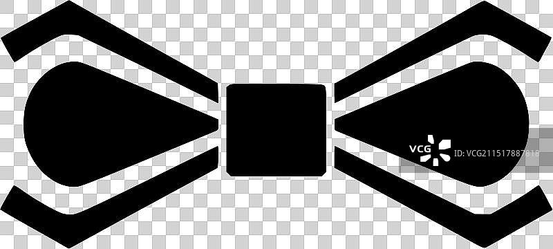 黑白蝴蝶结图片素材