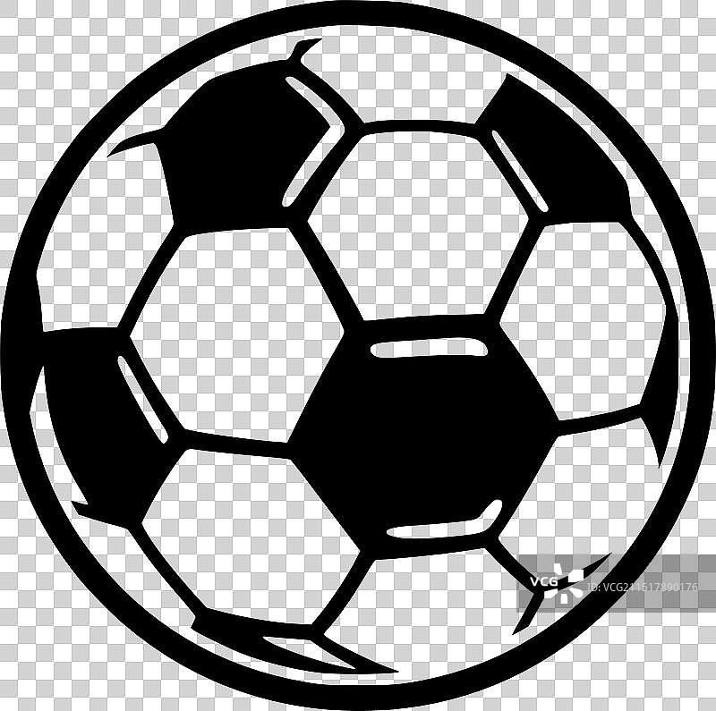 黑白足球图片素材