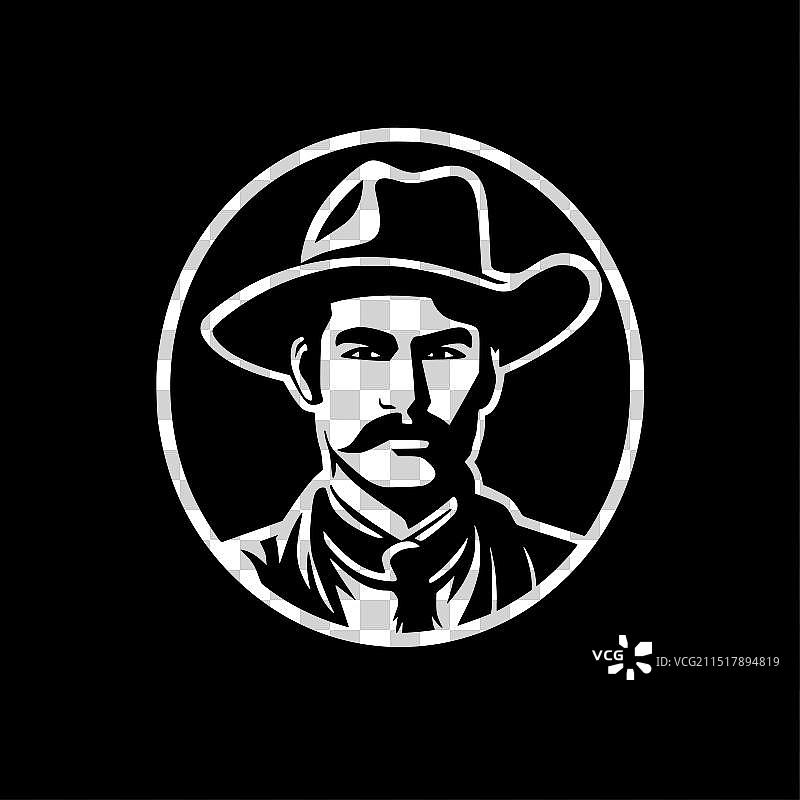 西部片——黑白片图片素材