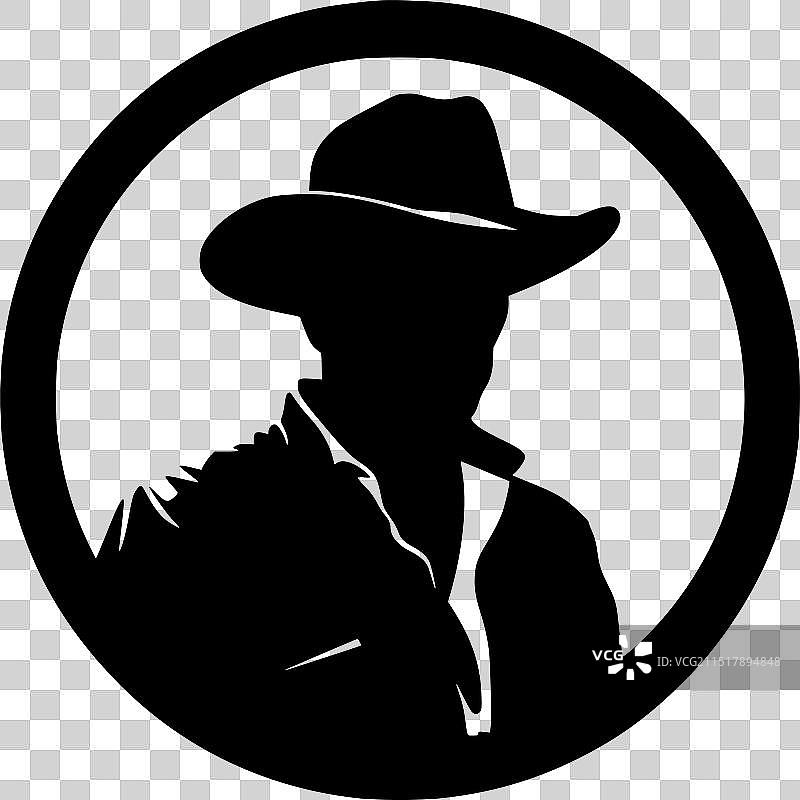 西方-黑白孤立的图标图片素材