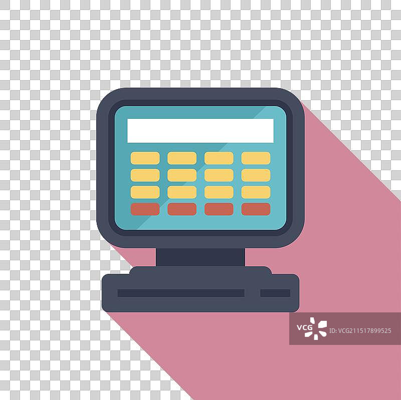 电子收银机显示总价图片素材