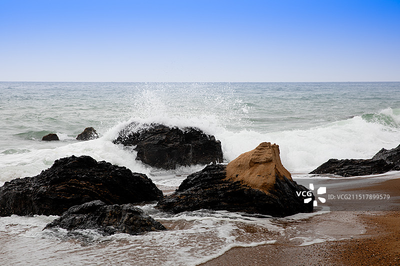 浪花-海南岛琼海图片素材
