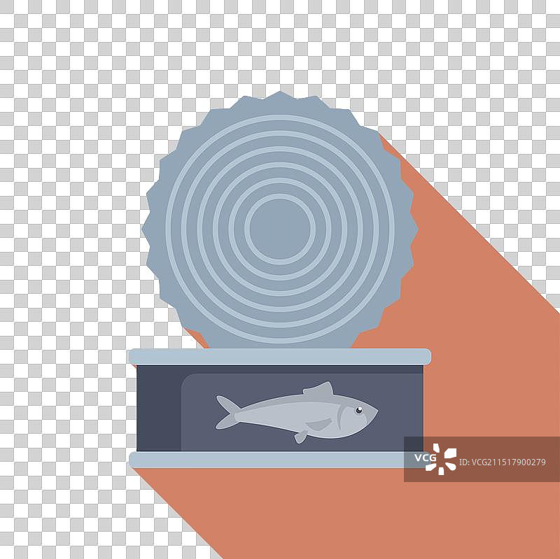 打开里面漂浮着沙丁鱼的锡罐图片素材