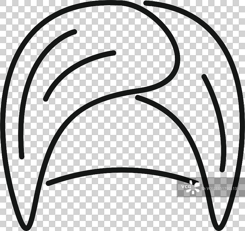 时尚男士侧分发型图片素材