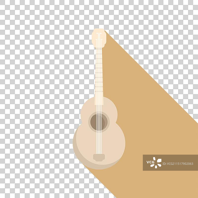 淡色背景上的原声吉他图片素材