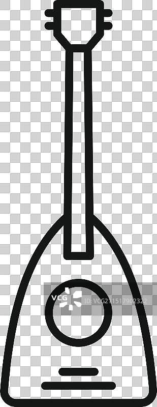 俄罗斯民间弦乐器巴拉莱卡琴图片素材