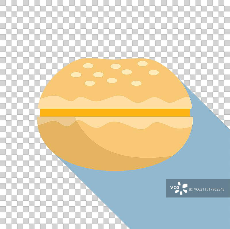 切成两半的汉堡面包和奶酪图片素材