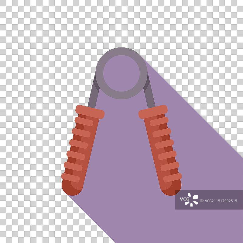 握力器图标扁平风格图片素材