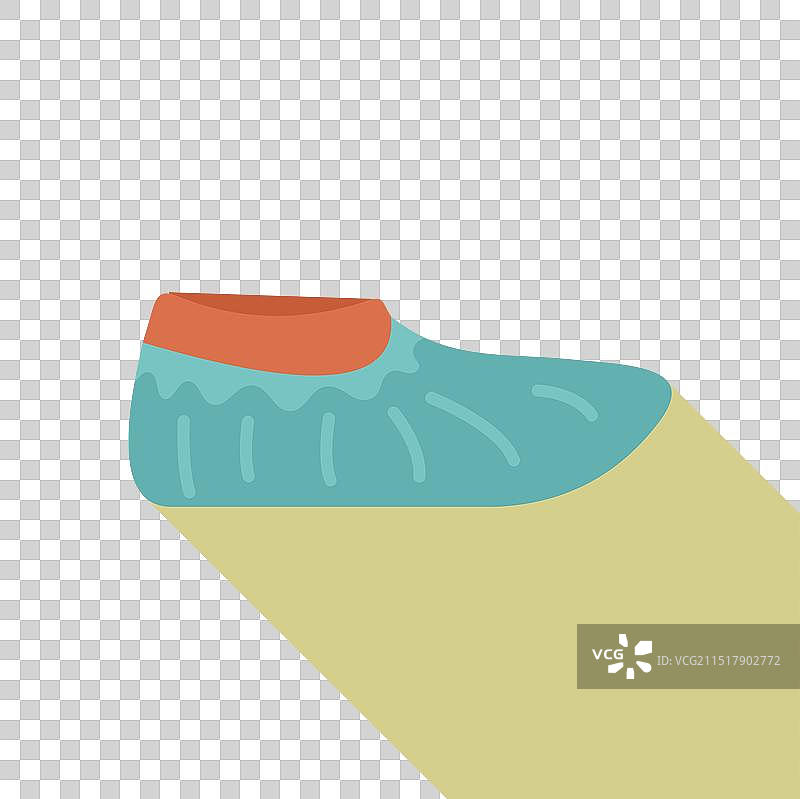 蓝色医用鞋套防护图片素材