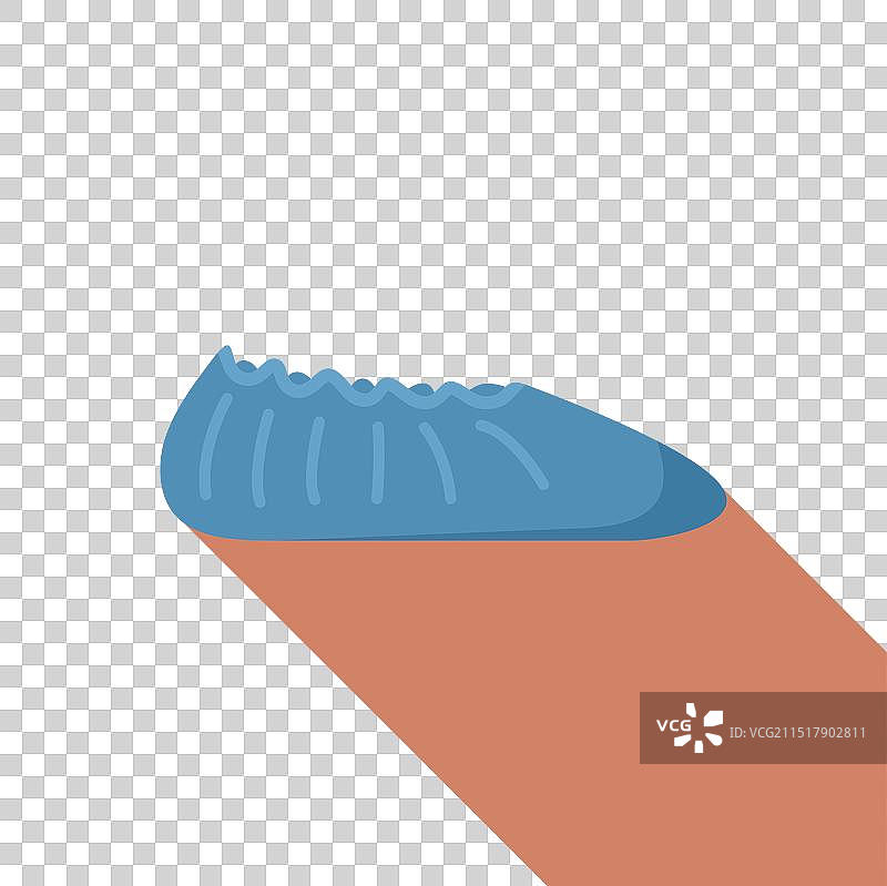 防止污染的蓝色鞋套图片素材