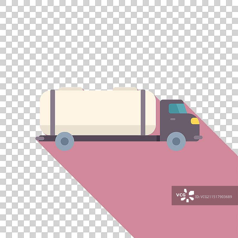 在道路上运送货物的油罐车图片素材