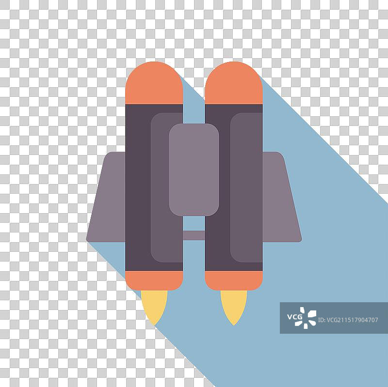 向前飞行的喷气背包图片素材