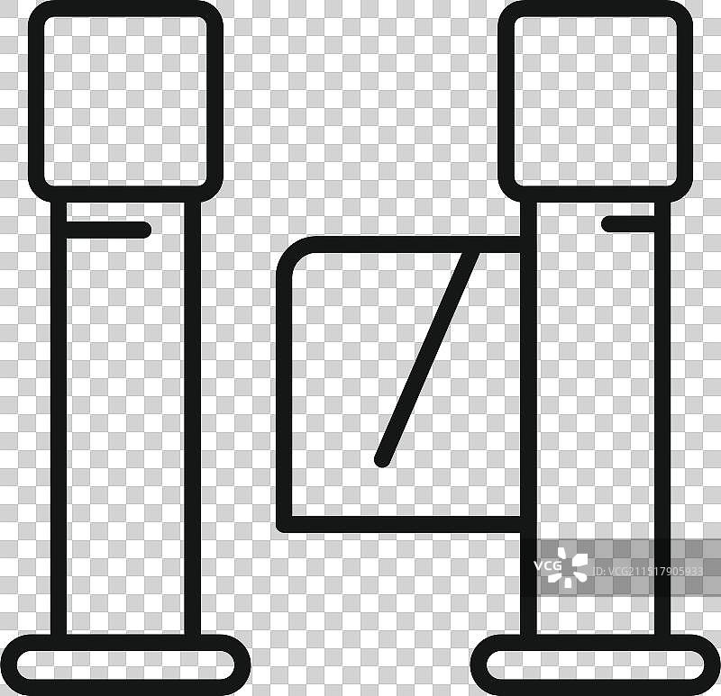 允许进入的十字转门门禁系统图片素材