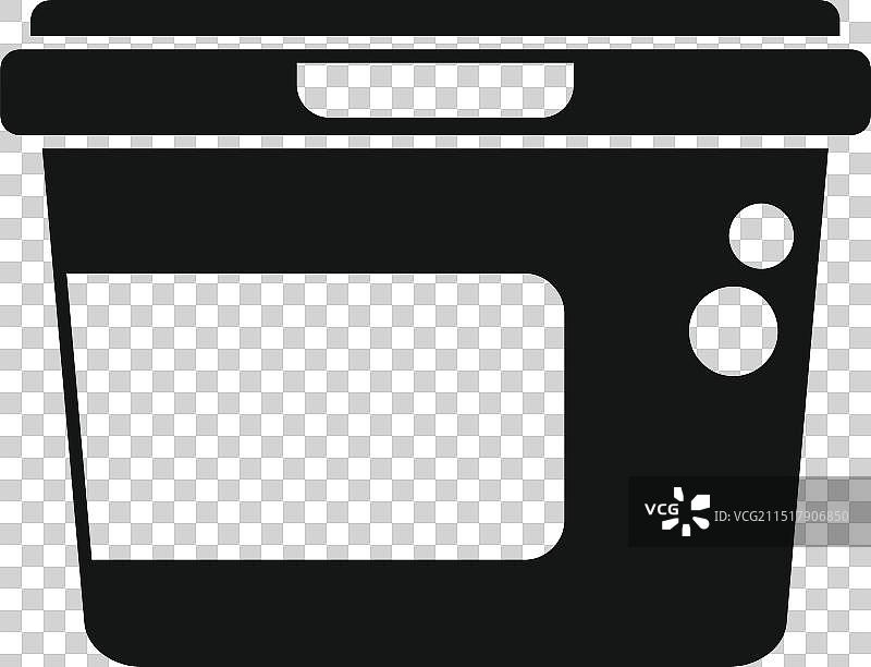 用于食品存储的黑色塑料容器图片素材