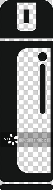 显示清洁的黑色喷雾瓶图标图片素材