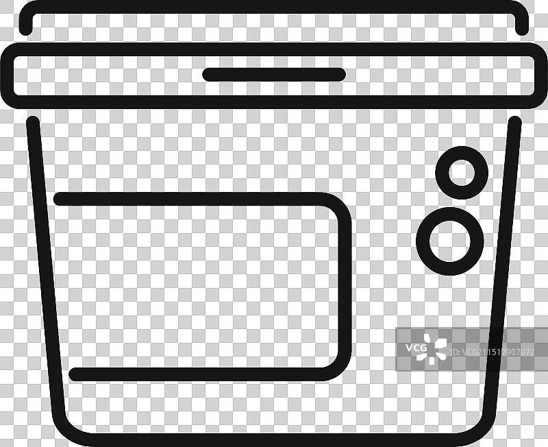 带空白标签的塑料食品容器图片素材