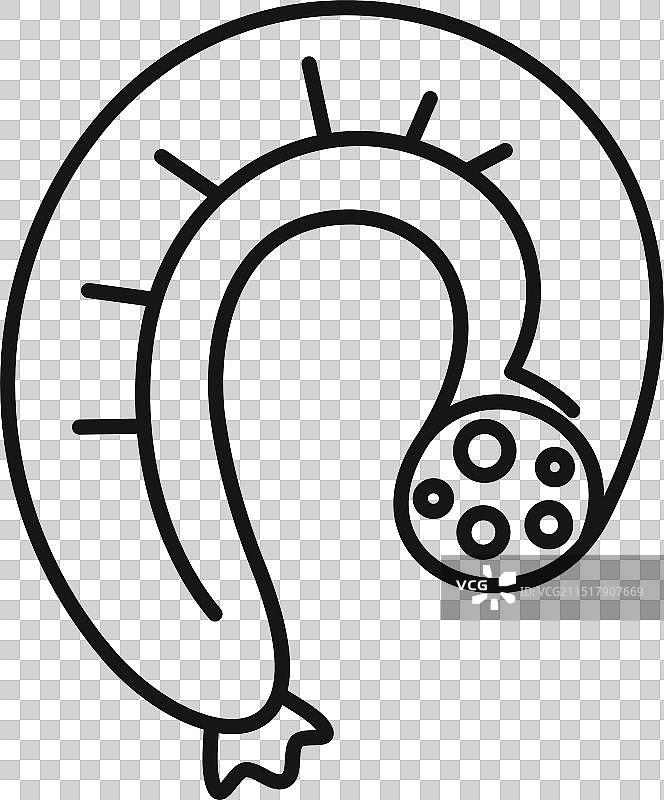 美味的香肠与香料展示图片素材