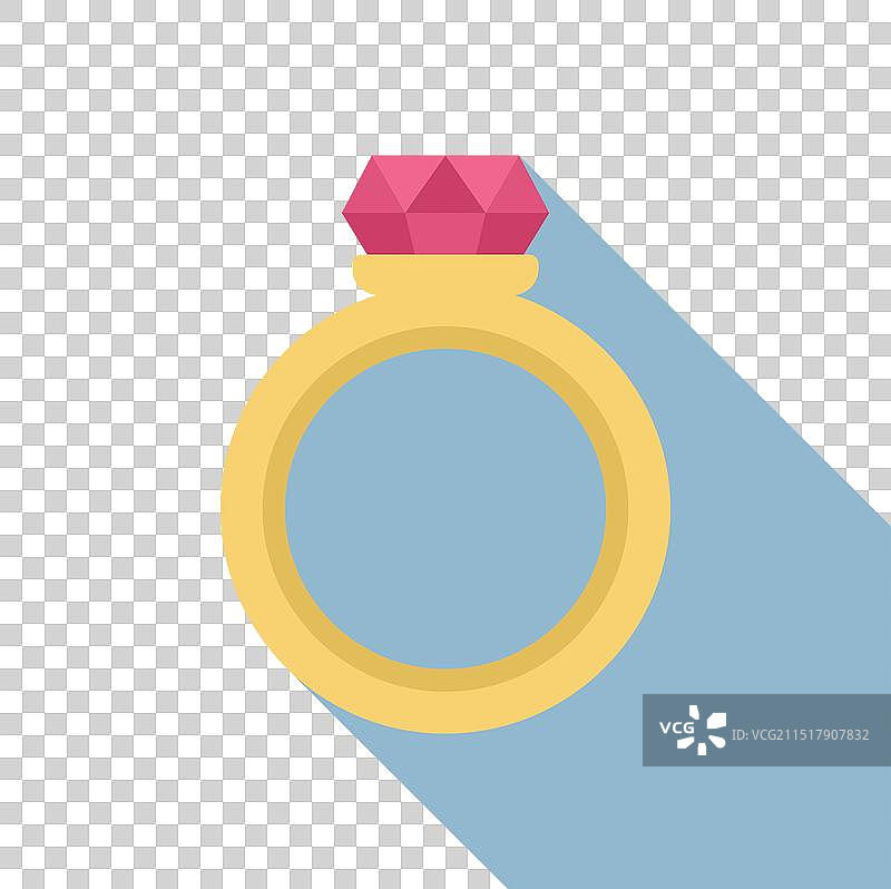 镶嵌粉色闪亮宝石的结婚金色戒指图片素材