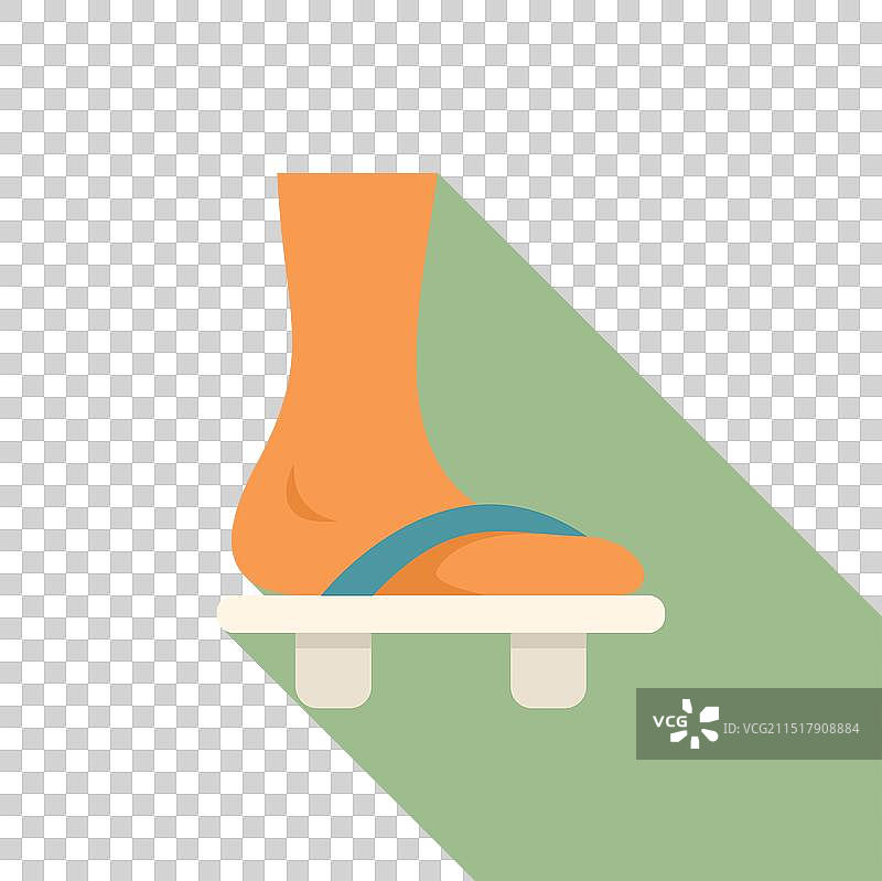 穿着日式木屐的脚图片素材