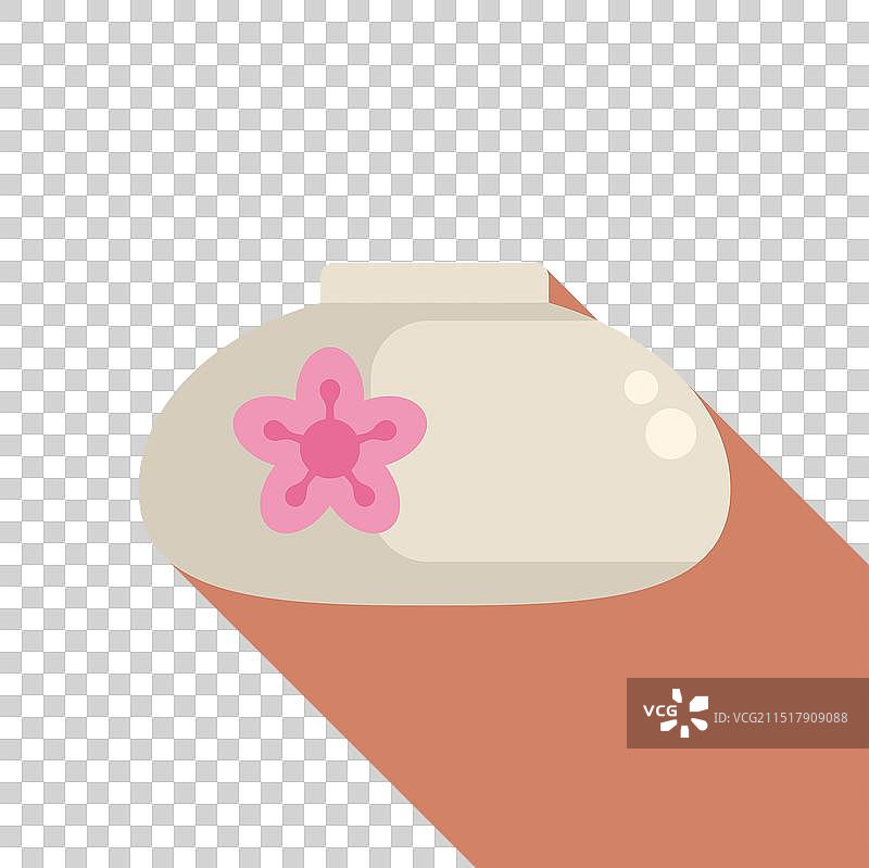 粉色背景上的樱花香皂图片素材