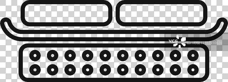 展示冬季运动速度的雪橇图标图片素材