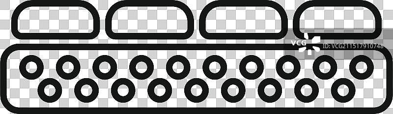 体育场座位线条图标，展示球迷欢呼场景图片素材