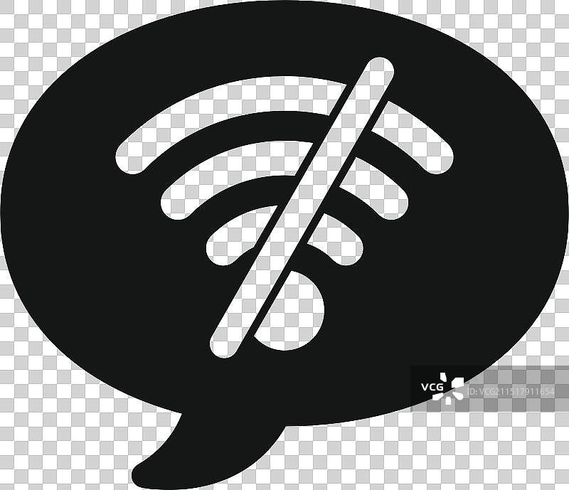 无线网络信号对话气泡图片素材
